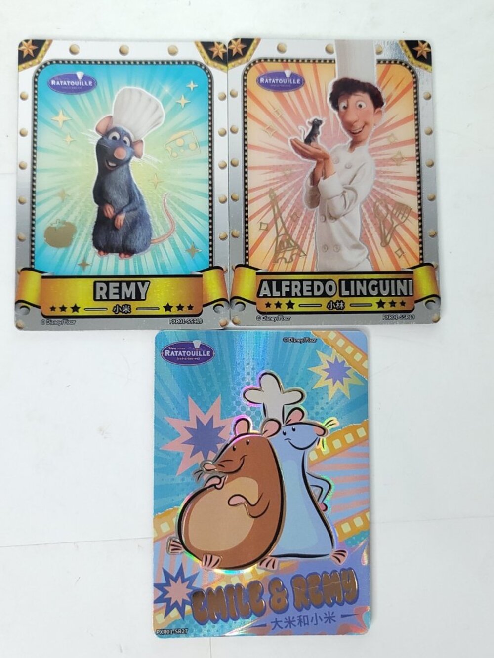 Ratatouille Disney 100 Pixar 37th Anniversary Oscars Trading Card Complete 3 lot
